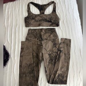 Vitality tie dye cloud legging set